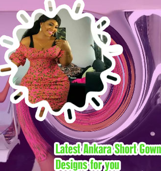Ankara short dresses designs for ladies