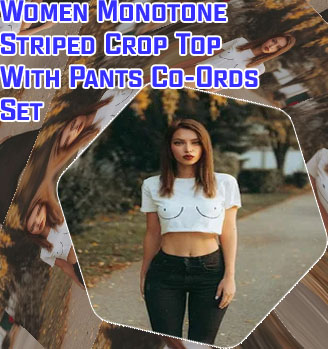 Cute crop top and pants set