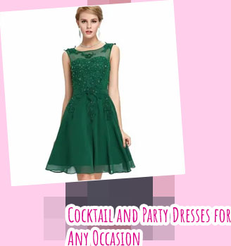 Mini emerald green cocktail dress
