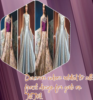 New silk frock design