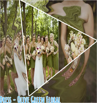 Olive green easter dress