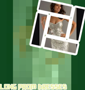 Silver long party dress